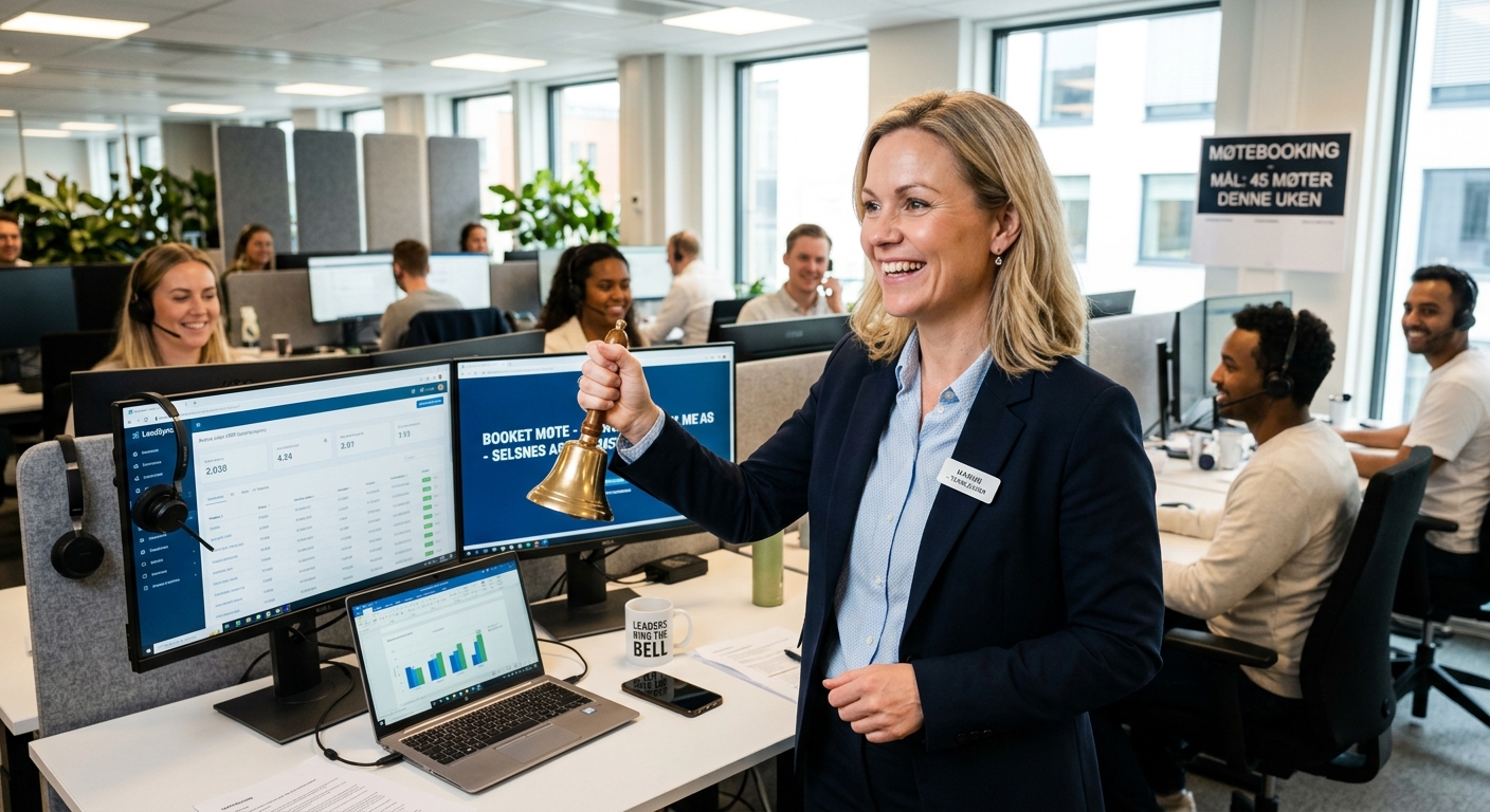 M&oslash;tebookere markerer et booket salgsm&oslash;te